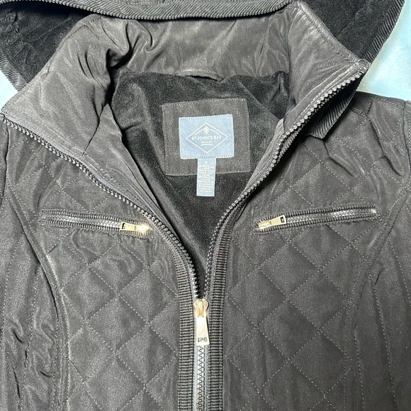 St. John's Bay Womens Removable Hood Packable Lightweight Puffer Jacket  S - Picture 6 of 16